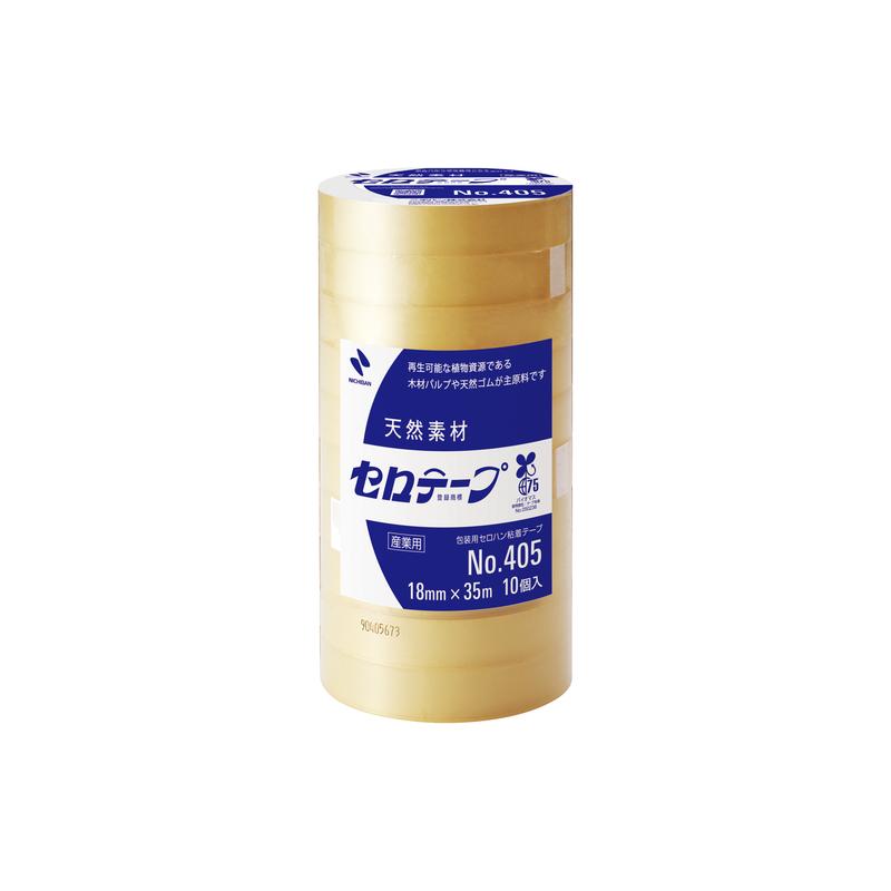ニチバン セロテープ 405-18mm×35m バイオマスマーク認定製品 10巻 405-18