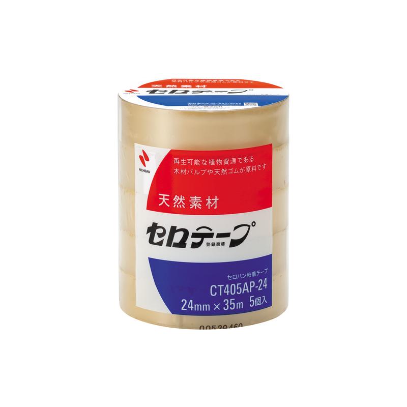 ニチバン セロテープ業務用CT405AP-24mmX35m(5巻入) バイオマスマーク認定製品 CT405AP-24