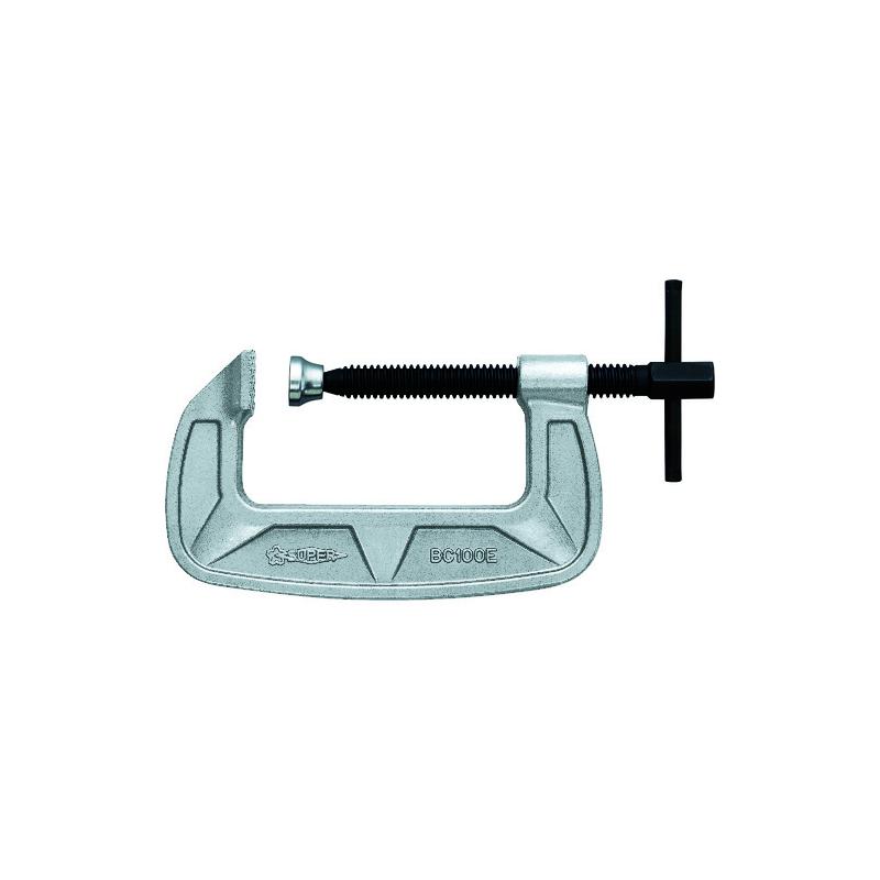 スーパーツール シャコ万力(バーコ型)125mm メタリックグレー焼付塗装 BC125E