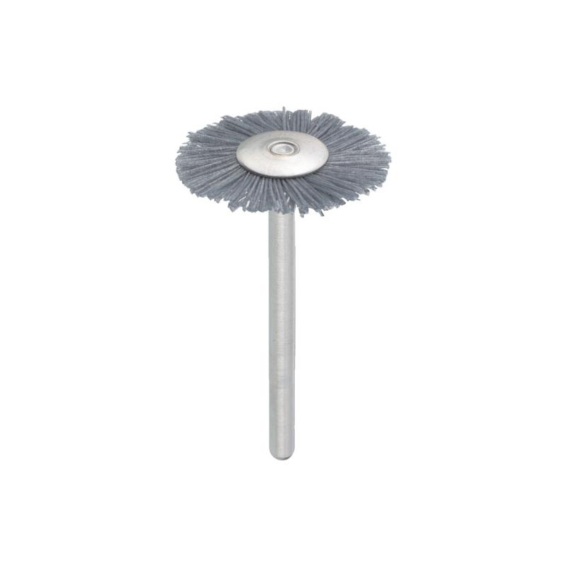 トラスコ中山 TRUSCO 平型ブラシ 砥粒入ナイロン 線0.3X外径Φ23X軸Φ3 1本 233H-12