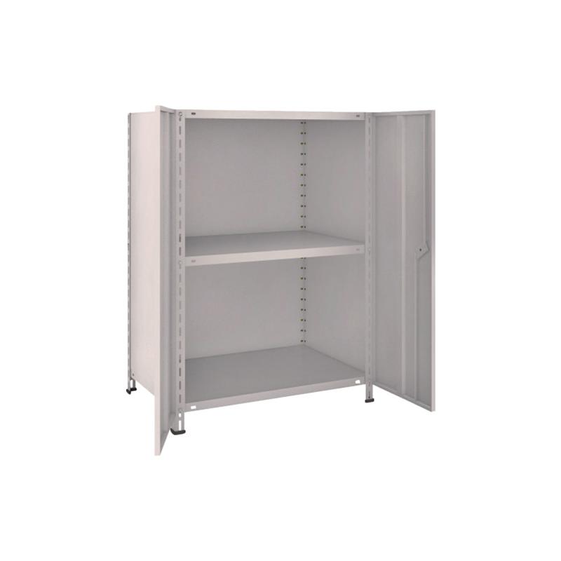 Rakuten - トラスコ中山 TRUSCO スチールラック 軽量棚両開扉付 875X600XH1200 天地3段 ネオグレー 1台 43W-T23