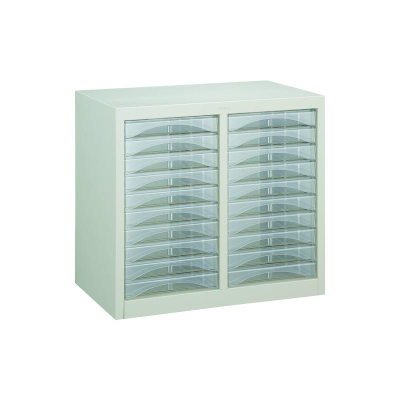 トラスコ中山 TRUSCO レターケース A4型・2列タイプ 浅型10個X2列 1台 A4-S210