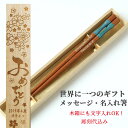 母の日 こけし 木箱 入り 一膳 名入れ 箸 名前入り お箸 ナチュラル シンプル プレゼント 男性 女性 お祝 誕生日 おしゃれ 青 ピンク メッセージ 文字...