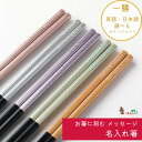 食洗 シャンパン 名入れ 箸 一膳 名前入り お箸 プレゼント お祝い 誕生日 メッセージ おしゃれ ナチュラル 細い シンプル 男性 女性 母 父 新生活 贈...