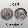 イギリス幸福の6ペンスコイン銀貨.925スターリングシルバー１９１６年ジョージ５世
