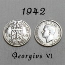 1942年 第二次世界大戦 戦時下 ジョージ6世 GRI 国民を励まし続けた王 イギリス 50% .500 シルバー Silver ハッピー ウェディング シッ...