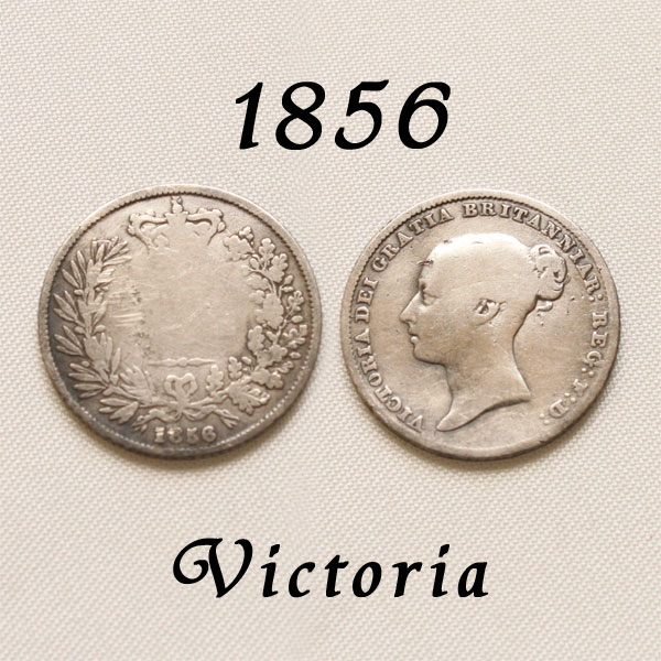 1856年 ヤングヘッド ヴィクトリア女王 イギリスが最も栄えた時代 古い通貨 幸福の6ペンスコイン スターリング シル…