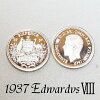 王冠をかけた恋幻の6ペンスコイン１９３７年プルーフ.925スターリングシルバー銀貨未流通(UNC)の極美品