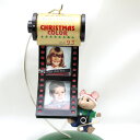 【 X'mas 】 1993年 写真立て フォトフレーム フィルム クリスマスカラー マウス ネズミ コレクション クリスマス ツリー キープセーク オーナメント ミニチュア プレゼント ギフト ヴィンテージ 置物 雑貨 ホールマーク アメリカ 【中古】