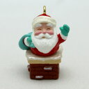 【 X'mas 】 煙突のサンタクロース 1990年 パーフェクト フィット ミニチュア キープセーク オーナメント ホールマーク Hallmark クリスマス...