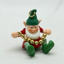 【 X'mas 】 1990年 ひもをつなぐ ストリンギング クリスマスの飾りつけ アロング クリスマス ツリー キープセーク オーナメント ミニチュア プレゼ...