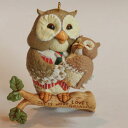 【 X'mas 】 グランパ 孫を抱くフクロウのおじいさん 1994年 オウル OWL ミニチュア キープセーク オーナメント ホールマーク Hallmark ...