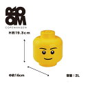 ☆4031 ストレージヘッド ボーイ スモール（LEGO STORAGE HEADS BOY Small）おもちゃ//収納/棚/子供/キッズ レゴシリーズ/おしゃれインテリア ケース/ボックス/箱/レゴストレージ/レゴ収納/クリスマス/プレゼント