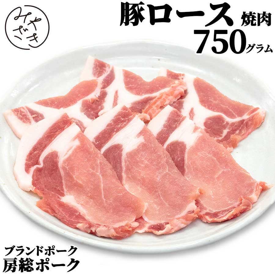 千葉県産 ブランド豚 豚ロース 750g 焼肉 房総ポーク 