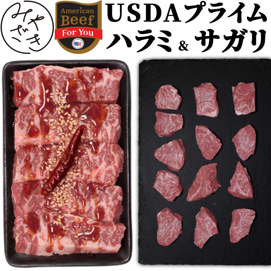 ハラミ 焼肉 200g サガリ 250g 赤身 プライム アメリカ ホルモン はらみ さがり 冷凍 牛肉 焼肉 鉄板焼..