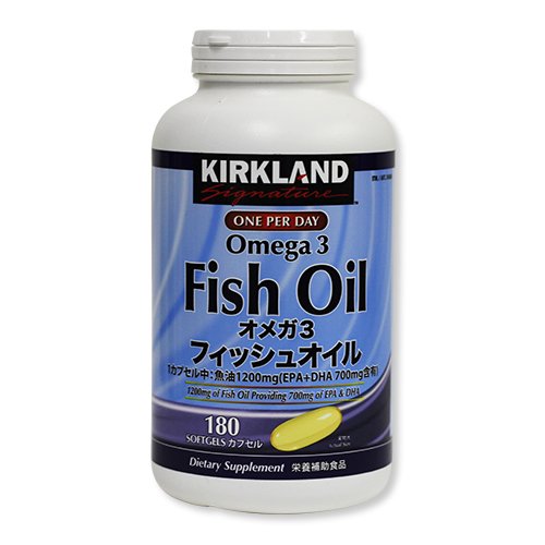 【宅急便】コストコ　オメガ3　フィッシュオイル　180粒　180日分　血行改善　コストコ