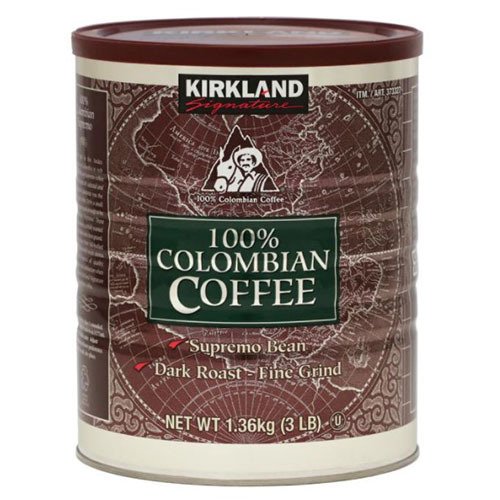 【宅急便】カークランド　コロンビアコーヒー（粉）　1.36kg　コロンビア豆100％　コストコ