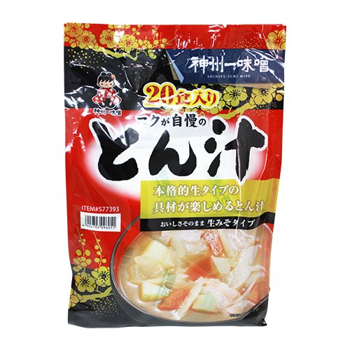 【宅急便】神州一味噌 コクが自慢のとん汁 20食 インスタント 具だくさん みそ汁 ランチ 一品 あっさり コストコ