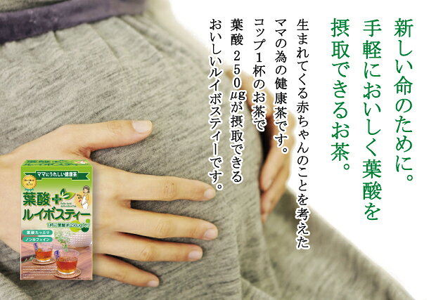 最安値に挑戦! 3箱【 葉酸ルイボスティー 24P 】2g×24包入 葉酸を1杯のお茶で250μg...