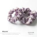 【新色】WINSOME Liberty ウィンサムリバティMEOW ミャオウ 猫柄 リバティ タナローン コットン シュシュ【シーズン柄】 リバティプリント merge オリジナル シュシュ【日本製】【ハンドメイド】(41WSL-CHOU-MEOW)(202409)【ホワイトデー】【ギフト】