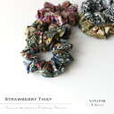 WINSOME Liberty ウィンサムリバティウィリアムモリス <STRAWBERRY THIEF いちご泥棒> コットン シュシュ オリジナル シュシュ【日本製】【ハンドメイド】(41WSL-CHOU-MS)(202406)【ホワイトデー】【ギフト】