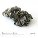 【新色】WINSOME Liberty ウィンサムリバティウィリアムモリス <STRAWBERRY THIEF いちご泥棒> コットン シュシュ(全9色) オリジナル シュシュ【日本製】【ハンドメイド】(41WSL-CHOU-MS)(202406)【ホワイトデー】【ギフト】