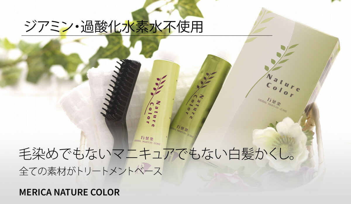 【無添加と天然成分のメリカ公式】ノンジアミン 過酸化水素水不使用 白髪染め ジアミン不使用 ヘアカラー 保湿 傷まない低刺激性 敏感肌 ダメージケア パサつき 頭皮のかゆみ スカルプケア ボリュームアップ 万葉染ネイチャーカラー - Image 2
