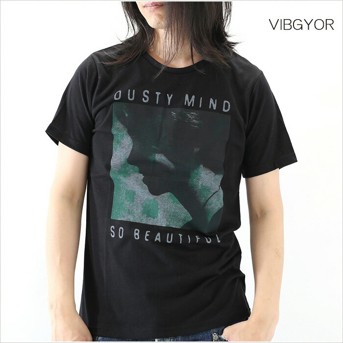 VIBGYOR ビブジョー Tシャツ メンズ DUSTY MIND M Lサイズ ホワイト ブラック