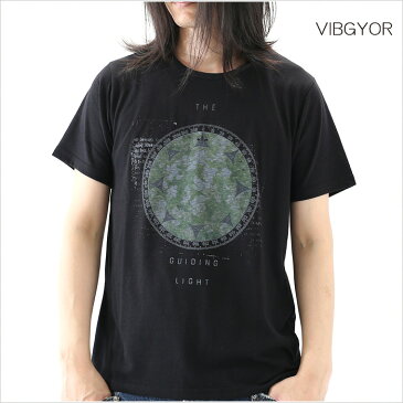 VIBGYOR ビブジョー Tシャツ メンズ GUIDING LIGHT M Lサイズ ホワイト ブラック