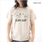 VIBGYOR ビブジョー Tシャツ メンズ SCAPE GOAT M Lサイズ ホワイト ブラック 服