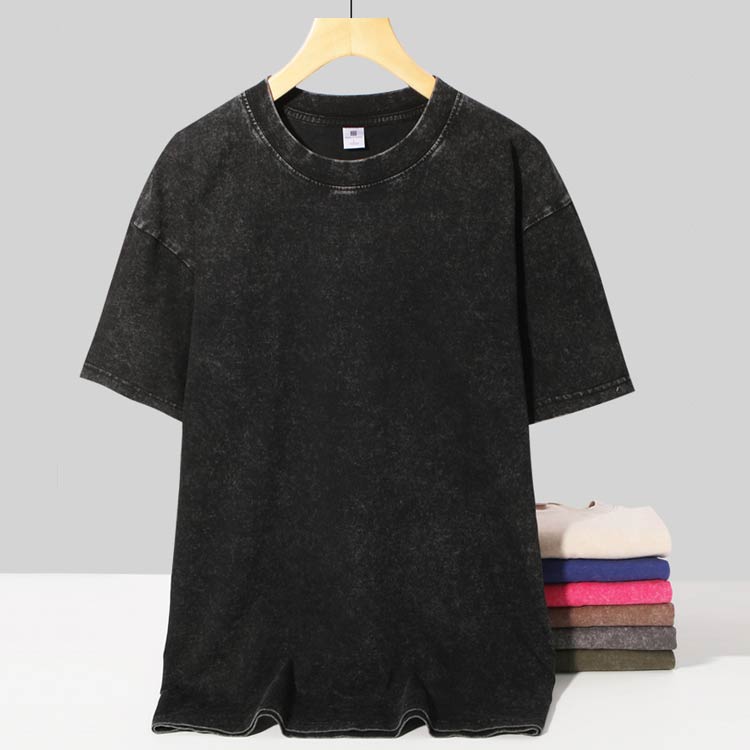 Tシャツ 無地 半袖 Tシャツ 半袖Tシャツ 丸首 ビンテージ風 レトロ風 メンズ ドロップショルダー ウォッシュ加工 ヴィンテージ クルーネック レディース 男女兼用 ゆったり トップス ストリート系 ファッション tシャツ おしゃれ シンプル