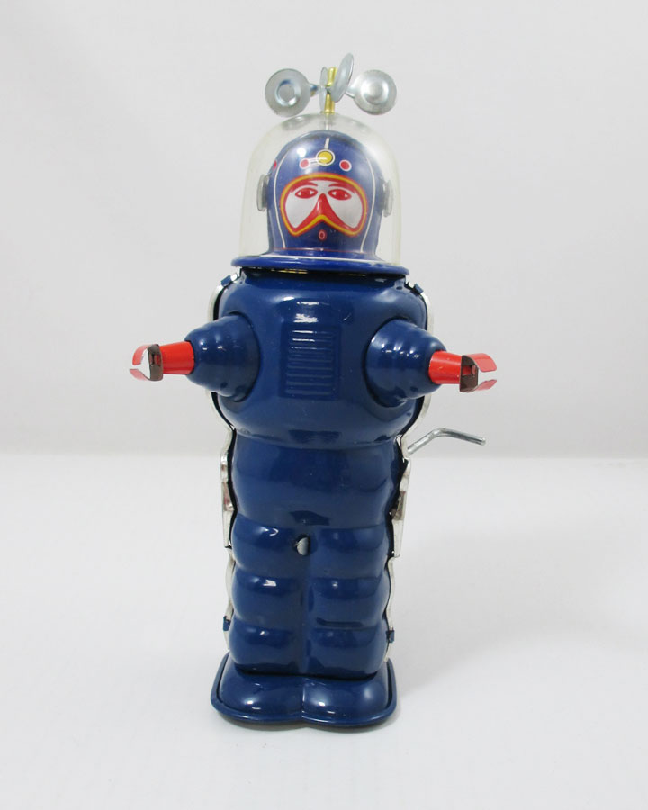 アメリカ雑貨　マイクのおもちゃ箱の◎【TinToy/ブリキ】ロボット『MOON EXPLORER/ムーンエクスプローラー　BL』｜アングル2