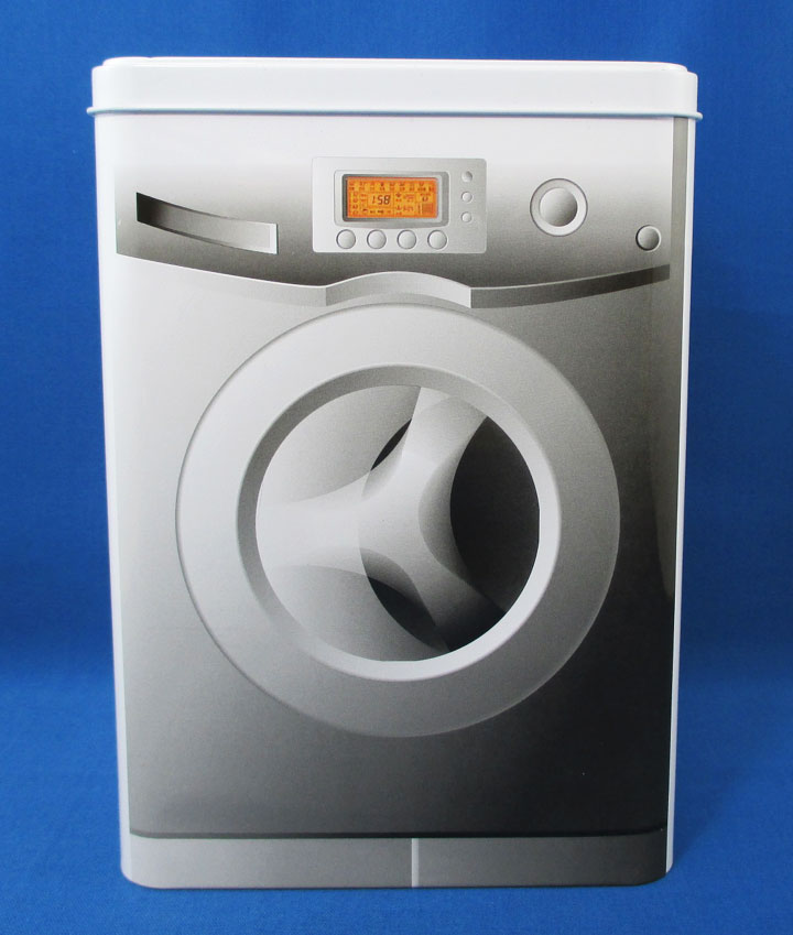 缶ケース【洗濯機】『ブラック・オレンジデジタル(1:58)』 アメリカ雑貨・アメ雑・アメリカン雑貨