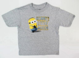 ◎【怪盗グルーのミニオン危機一発】 キッズTシャツ （グレー） 『MOMMY'S LITTLE MINION』 アメキャラ・アメコミ・アメリカン雑貨・アメリカ雑貨・アメ雑