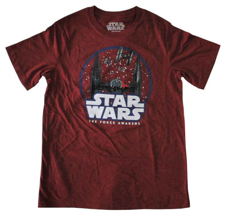 〇【 スターウォーズ STAR WARS 】『 THE FORCE AWKENS ユースXL ( 杢エンジ ) 』 Tシャツ アメキャラ アメコミ アメリカン雑貨 アメリカ雑貨 アメ雑 かっこいい 映画 タイファイター ファルコン