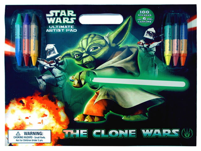 ◎【スターウォーズ STAR WARS】 ULTIMATE ARTIST PAD・ぬりえセット クローンウォーズ・塗り絵・アメキャラ・アメコミ・アメリカン雑貨・アメリカ雑貨・アメ雑