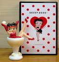 △【Betty Boop ベティちゃん】 ソルト&ペッパー 陶器製 『ベティ&シャンパングラス』 WESTLAND・塩コショウ入れ・ベティ・ブープ★ベティーちゃ...