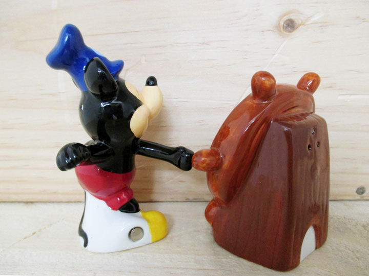◎【Disney/ディズニー】 ソルト＆ペッパー 陶器製 『ミッキー（蒸気船ウィリー）』...