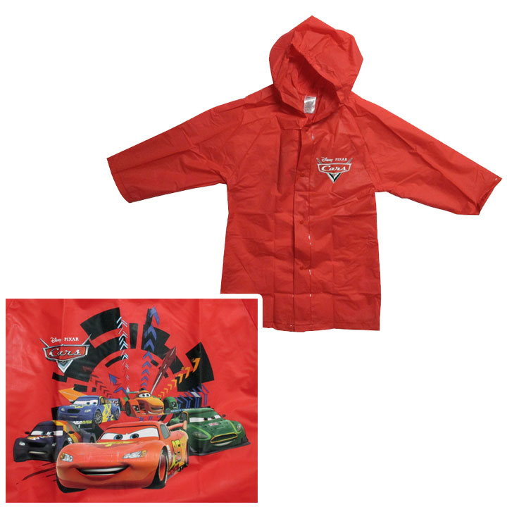 ◎【Disney ディズニー】Cars/カーズ お子様用 レインコート ジュニアサイズ カッパ 雨がっぱ 梅雨 アメリカン雑貨・アメリカ雑貨・アメ雑