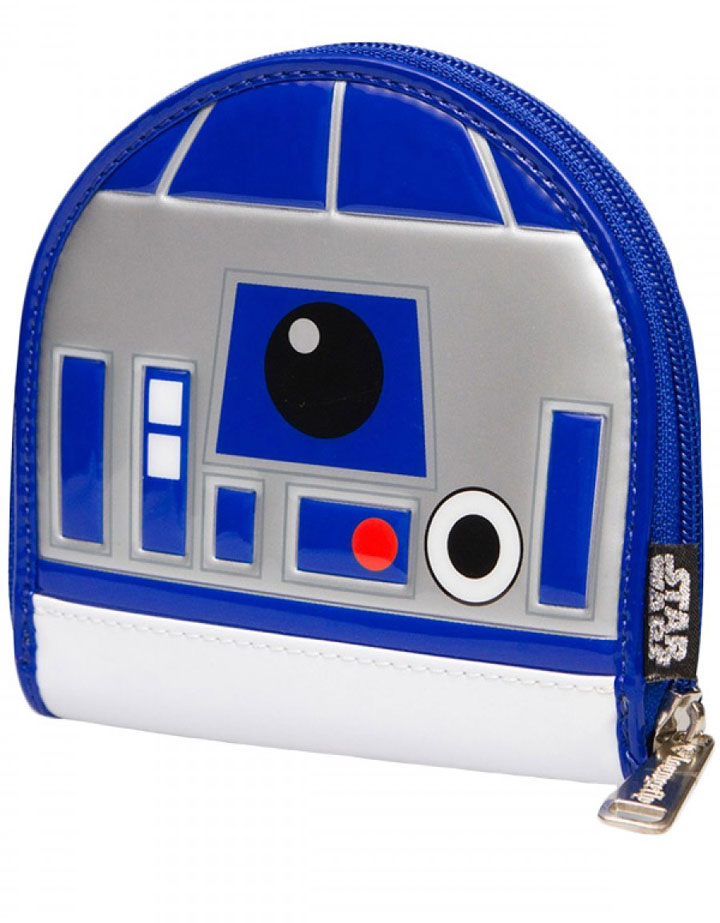 ◎【スターウォーズ STAR WARS】ラウンドファスナー『R2−D2』ラウンジフライ・コインケース・ポーチ・小物入れ・アメキャラ・アメリカ雑貨・アメ雑・アメリカン雑貨