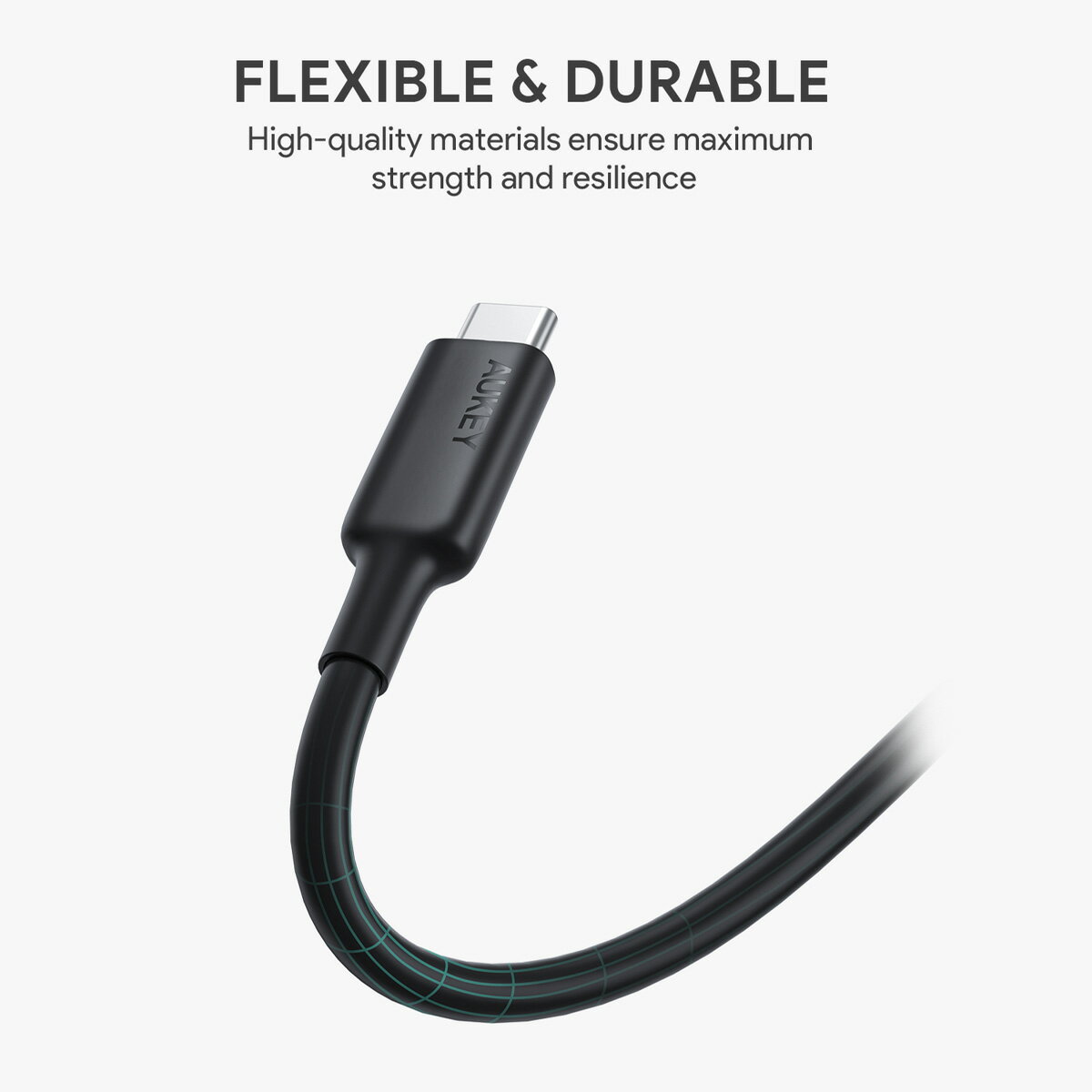 【アウトレット】充電ケーブル type-c ノートパソコン対応 AUKEY オーキー Impulse PD ブラック CB-CD23-BK スマホ Android ノートパソコン データ転送 USB 3.1 10Gbps 1m 100W対応 e-marker 4K対応
