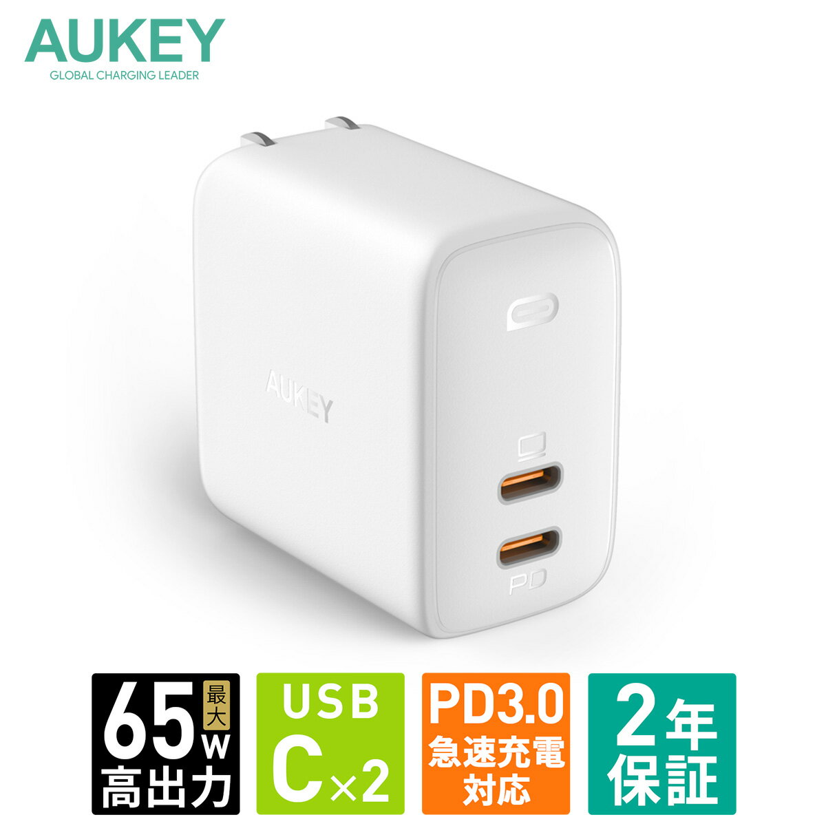 AUKEY PA-B4 X}z m[gp\R [d I[L[ Omnia Duo zCg iPhone  iPhone Android 2|[g