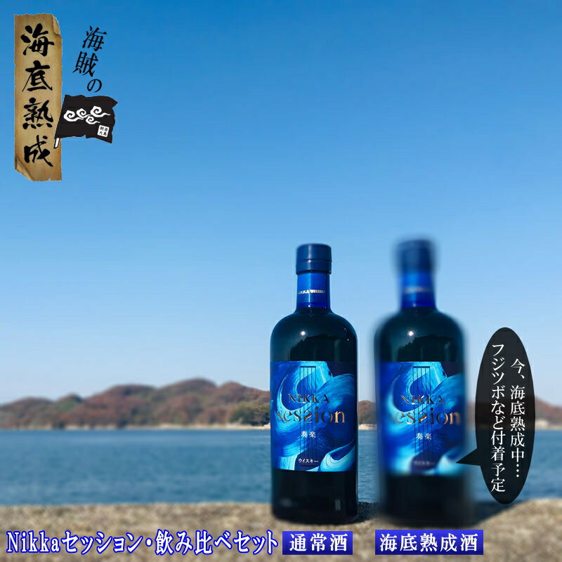 【1年熟成】ニッカセッション 700ml 飲み比べ2本セット（海底熟成酒、通常品）NIKKA seasion ニッカウィスキー 43度