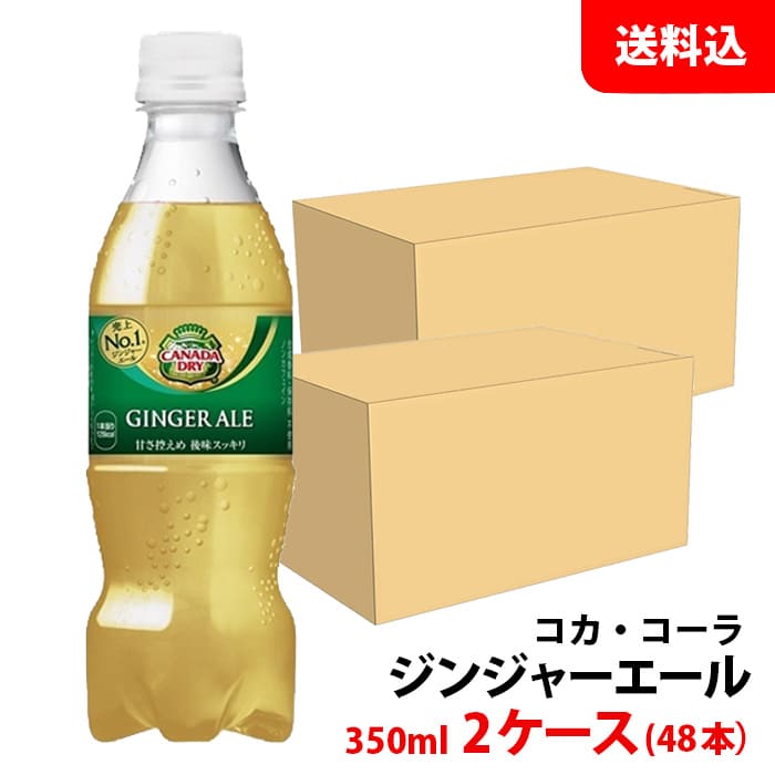 カナダドライ ジンジャーエール 350ml 2ケース(48本) ペット メーカー直送 送料無料