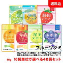 送料無料 フルーツグミ 4箱(40袋) 10個単位で選べる まとめ買いセット ラブレ乳酸菌 ジュレ果汁入り 果汁ぐみ カネカ食品 JA 共同開発 ご当地 お菓子