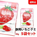 内容量 40g 原材料 水あめ(国内製造)／砂糖／ゼラチン／いちごピューレ(いちご(静岡県産))／粉末オブラート／乳酸菌(殺菌)末／ソルビトール／トレハロース／酸味料／香料／光沢剤／ゲル化剤(ペクチン)／アカダイコン色素／乳化剤(一部にゼラチンを含む) 保存方法 直射日光や高温多湿を避けて保存してください。 商品説明 「章姫」と「さちのか」を掛け合わせた「静岡の紅ほっぺ」果汁を使用。甘酸っぱさと濃厚なコクの紅ほっぺ果汁ジュレをグミの中に閉じ込めた一品。 センターインのジュレにより2種類の食感が楽しめます。 1袋にラブレ乳酸菌を24億個配合し、健康もプラス。こちらの商品はポストに投函されるメール便での配送となります。 お届け日・時間のご指定は、ポスト投函の為出来ません。ご了承ください。