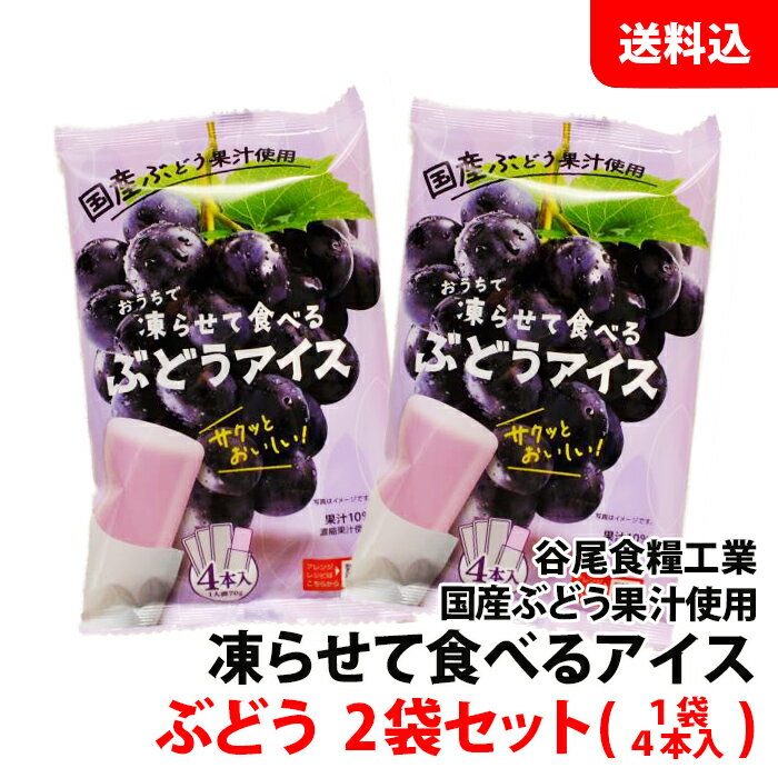 内容量 1袋 70g 賞味期限 製造日より395日間 保存方法 直射日光・高温多湿を避けて保存してください。 原材料 ■ぶどう 砂糖（タイ製造）、ぶどう濃縮果汁（ぶどう（国産））、果糖ぶどう糖液糖、還元水あめ、ぶどうエキス／甘味料（ソルビトール）、増粘剤（加工デンプン）、酸味料、香料、酸化防止剤（ビタミンC） 商品説明 国産の果物果汁などの自宅で凍らせて食べるアイスです！ まるでフルーツをそのまま食べているかのような美味しさが楽しめますこちらの商品はぶどう2袋セットでのご注文になります。 まるでフルーツをそのまま食べているかのような美味しさが楽しめます こちらの商品はポストに投函されるメール便での配送となります。 代金引換・お届け日・時間のご指定は、ポスト投函の為出来ません。ご了承ください。