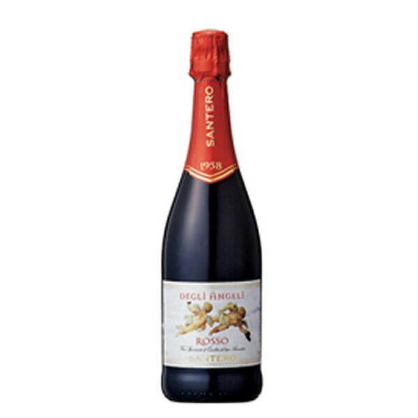 天使のロッソ 750ml【Rosso Degli Angeli Santero/サンテロ/黒ブドウ/スパークリング/赤ワイン/母の日/..