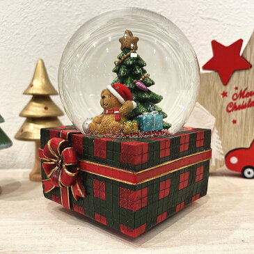 スノードームオルゴール付 クリスマス クリスマスウオーターボール 只今予約販売(発送11月初旬予定)