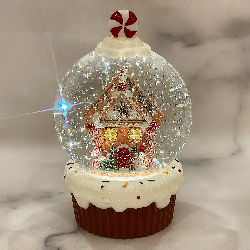 クリスマス置物　スノーイングドームライト　スノードーム　ウオーターボール　クリスマスプレゼントに最適のサムネイル